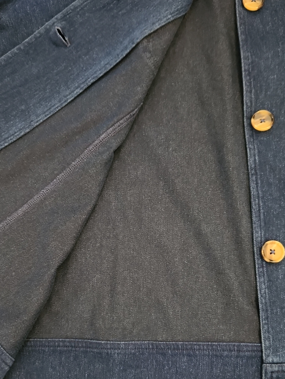 Draper's & Damon's Button Up Stretchy Lightweight Long Sleeve Denim Top Size 3X - Picture 6 of 12